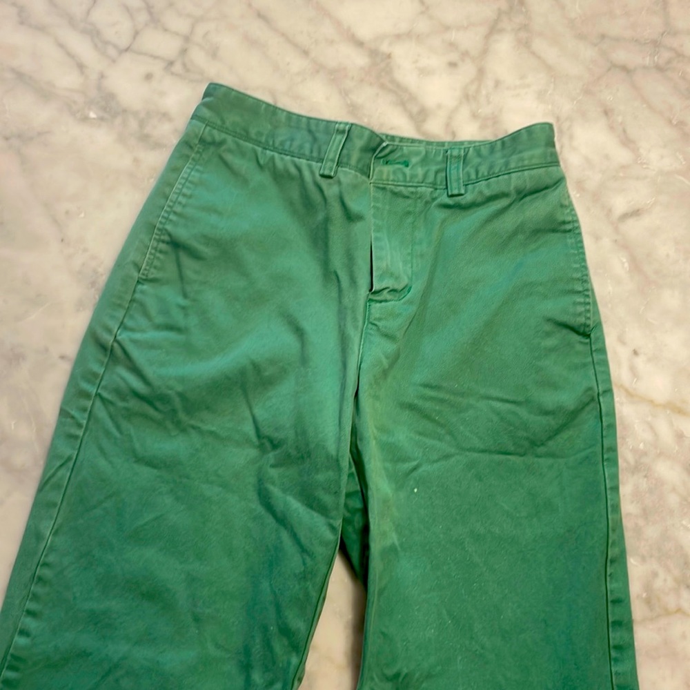 Boys Vineyard Vines green khakis size 12